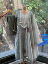 Greyish Blue Mul Suit