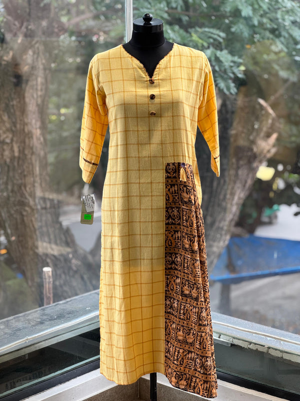 Yellow Checks Tunic