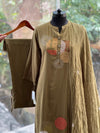 Mehndi Green Embroidered Suit