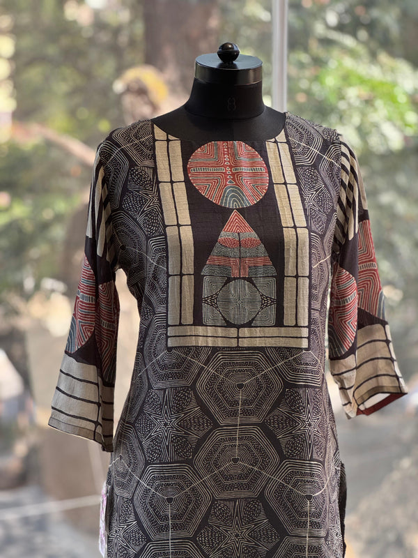 Black Printed Tunic