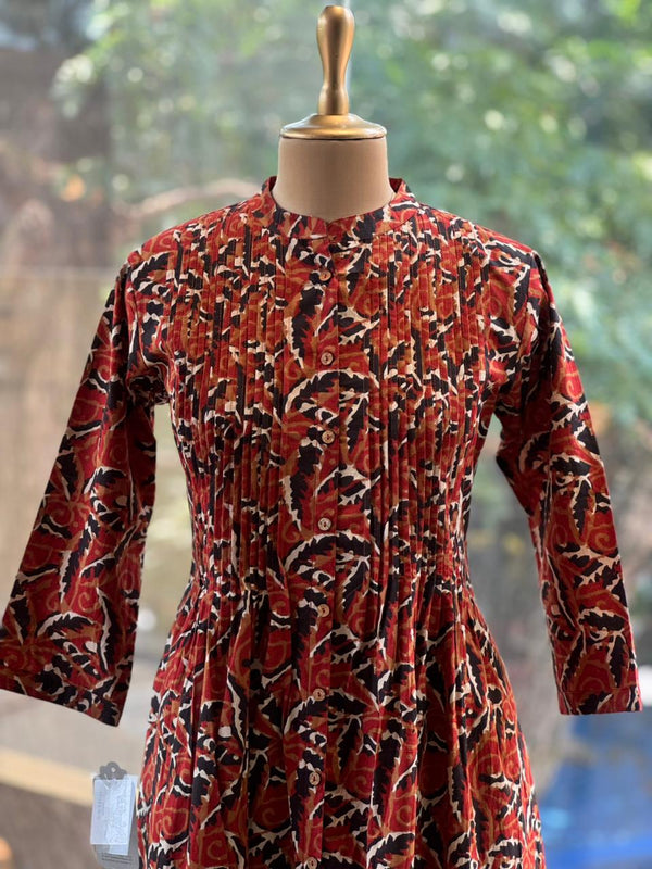 Rust Kalamkari Tunic