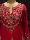Red Skirt Set