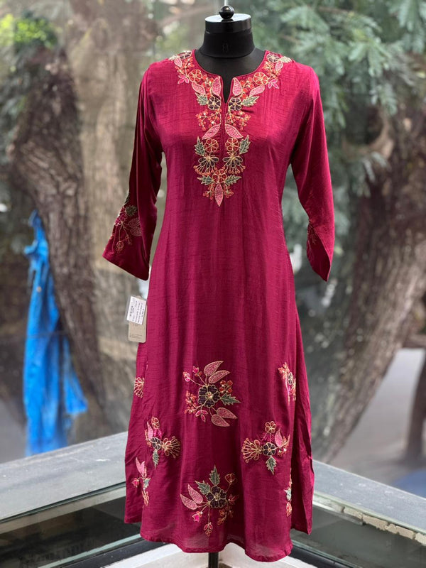 Maroon Mul Suit