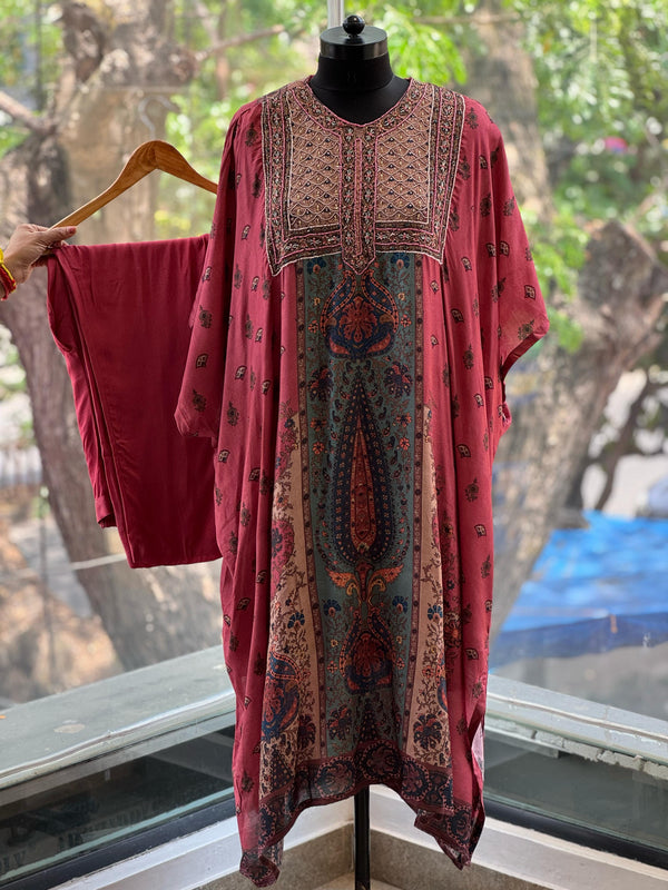 Pink Kaftan Co Ord