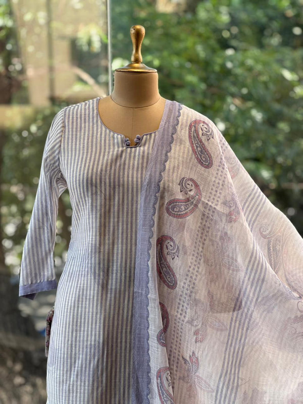 Lilac Linen Suit