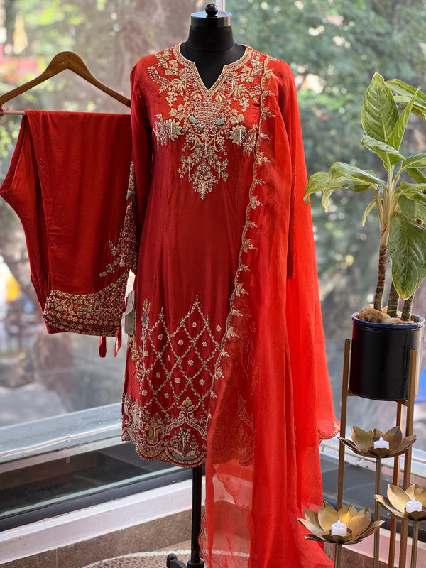 Intricate Hand Work Suit