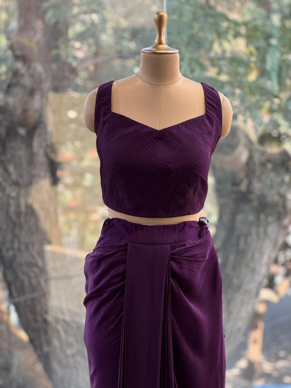 Purple Cape Set