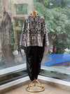 Black Stylish Jacket Set