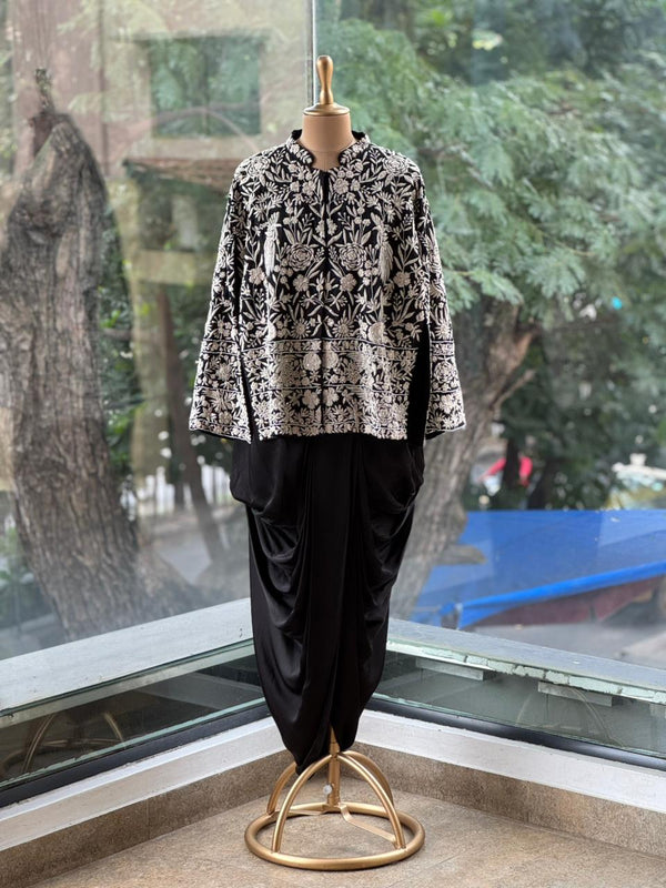 Black Stylish Jacket Set