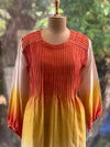 Orange Chanderi Silk Shaded Suit