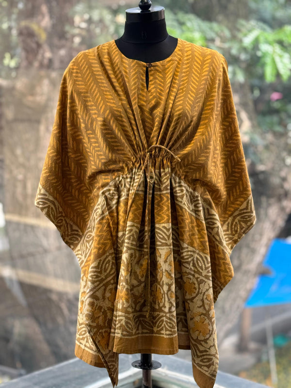 Yellow Kaftan Tunic