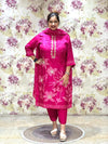 Pink Printed Dupatta Set