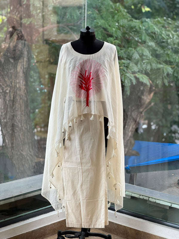 Half White Cape Set