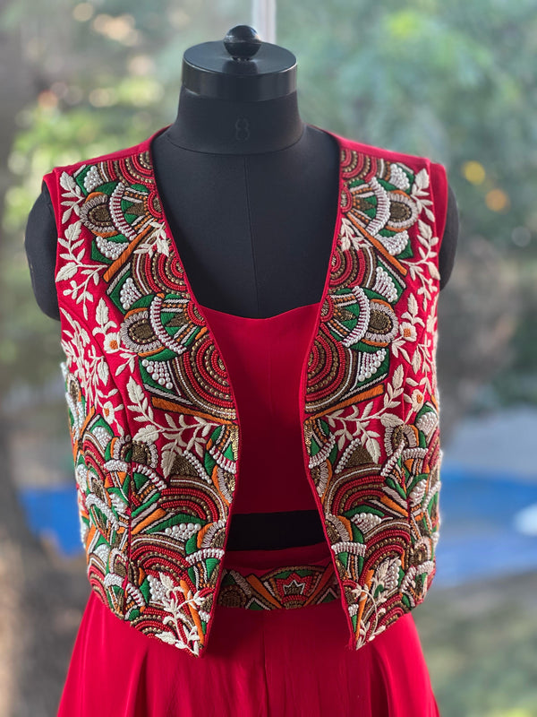 Red Jacket Set