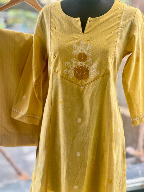 Yellow Yolk Neck Co Ord