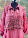 Pink Glass Tissue Tunic