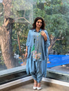 Blue Harem Pants Set