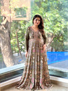 Mehndi Green Anarkali Set