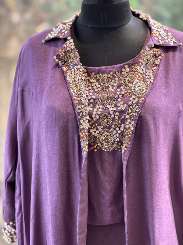 Mauve Palazzo Set