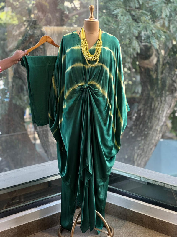 Green Kaftan Set