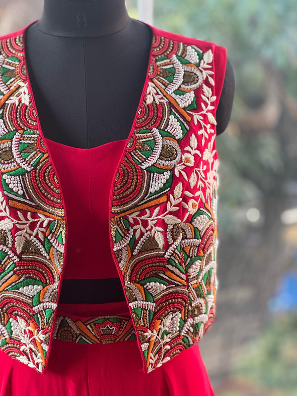 Red Jacket Set