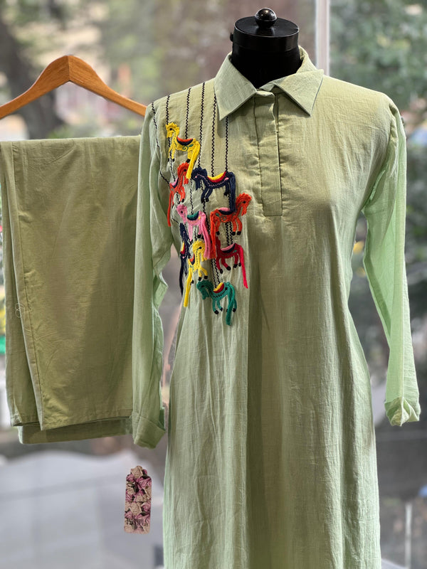 Horse Embroidered Co Ord