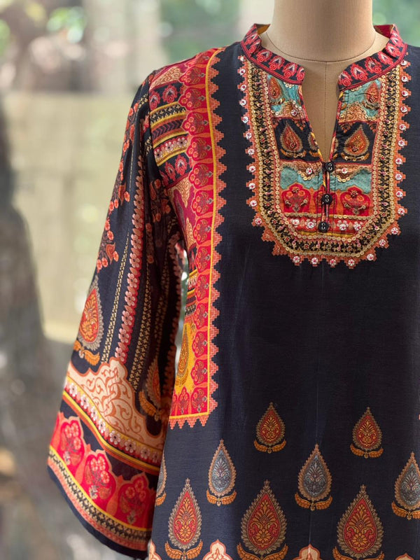Black Digital Print Co Ord