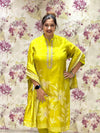Yellow Digital Printed Dupatta Set