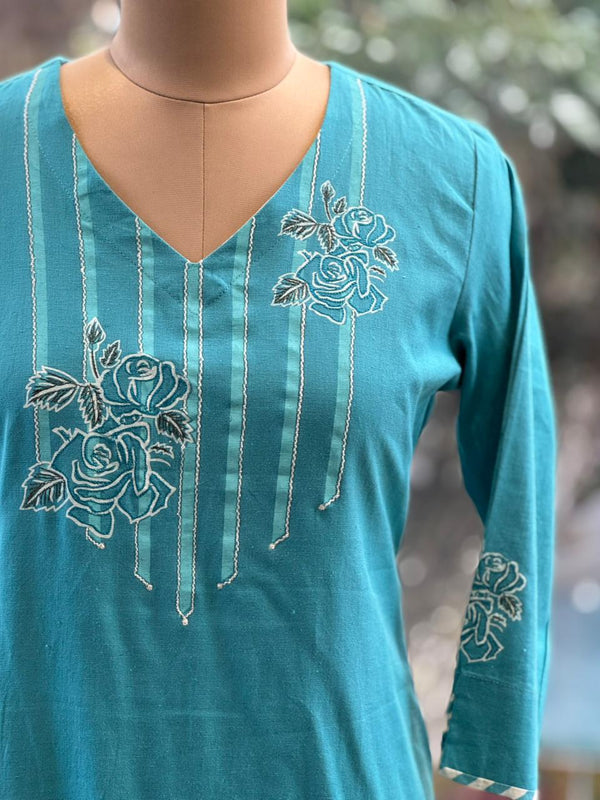 Light Blue Dupatta Set