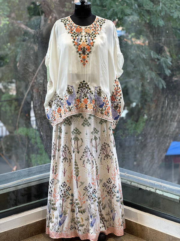 Off White Designer Made Skirt Set