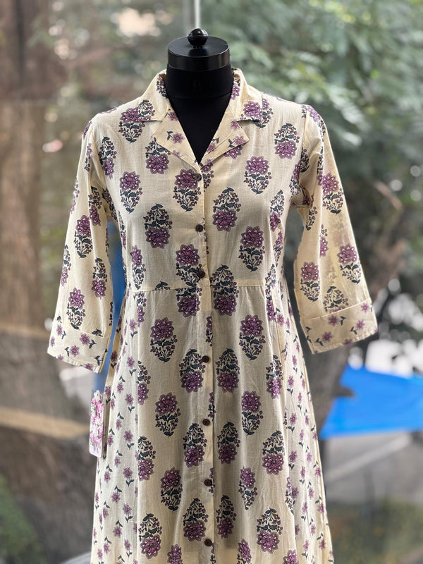 Cream A-Line Tunic