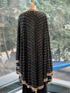 Black Bnadhej Print Cape Set