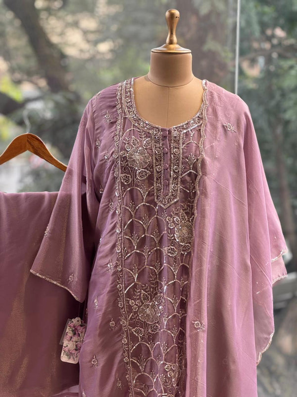 Mauve Tissue Suit