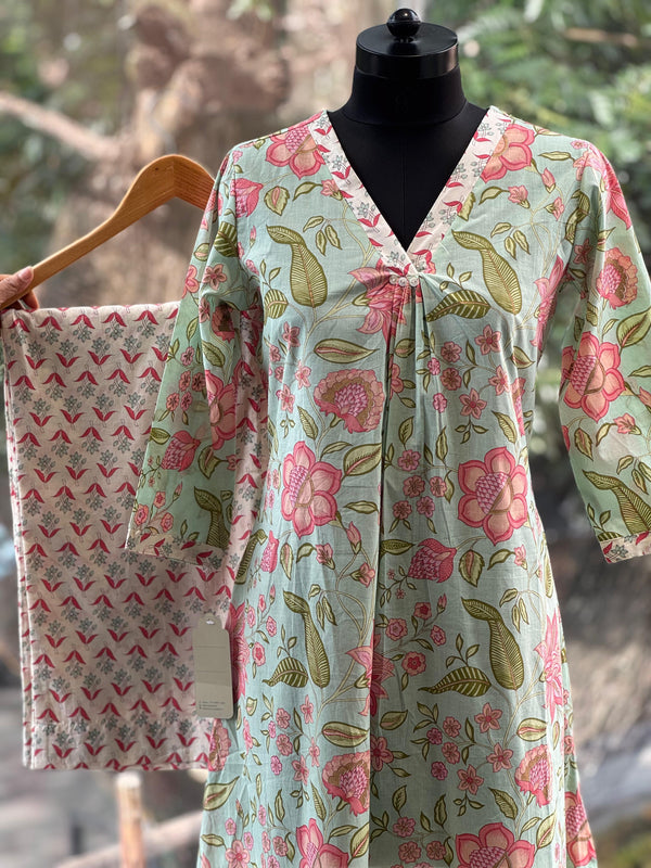 Sea Green Printed Co Ord