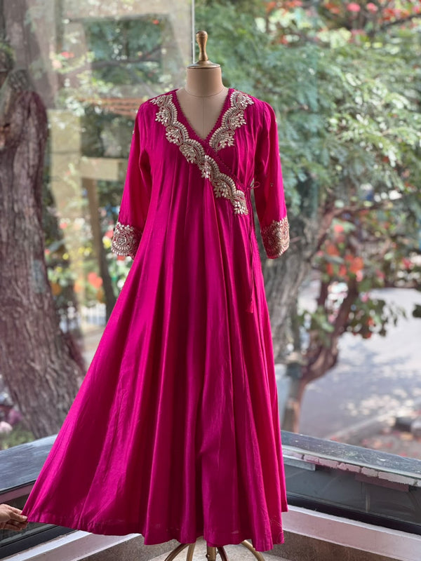 Pink Anarkali Set