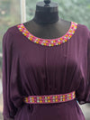 Purple Intricate Work Gown