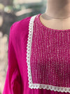 Rani Pink Dupatta Set