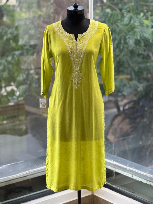 Green Embroidered Co Ord