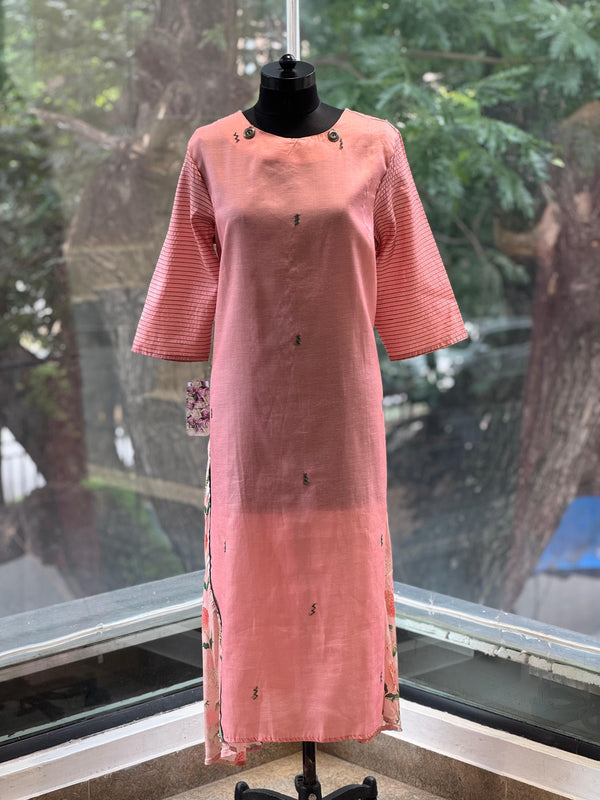 Pink Embroidered Tunic
