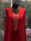 Maroon Taari Work Lehenga Set