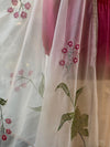 Red Chanderi Silk Shaded Suit