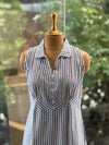 White/Blue Stripes Tunic