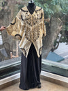 Beige Intricate Work Skirt Set