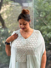 Pastel Blue Kaftan Style Gown