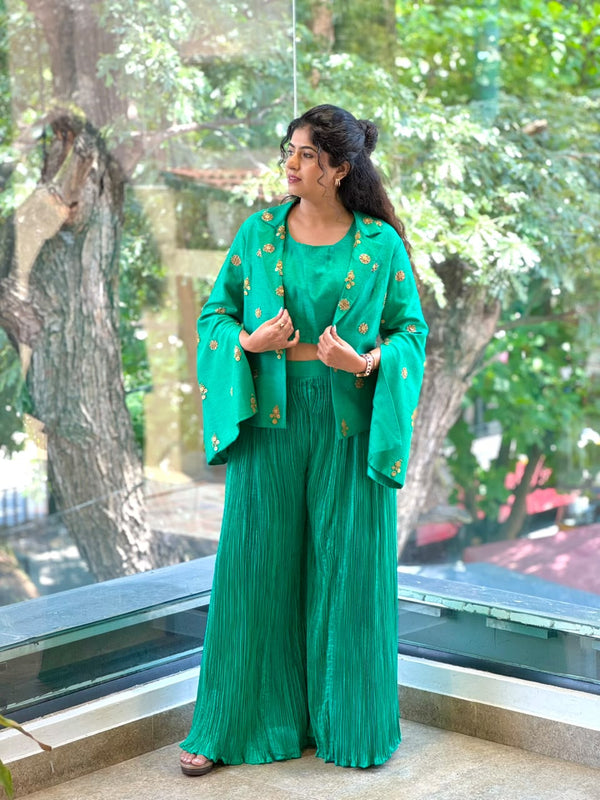 Green Crush Palazzo Set