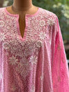 Pink Chikankari Tunic