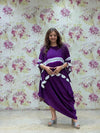 Purple Tie-Dye Kaftan Set