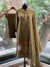 Mehndi Green Embroidered Suit