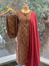 Ajarakh Printed Dupatta Set
