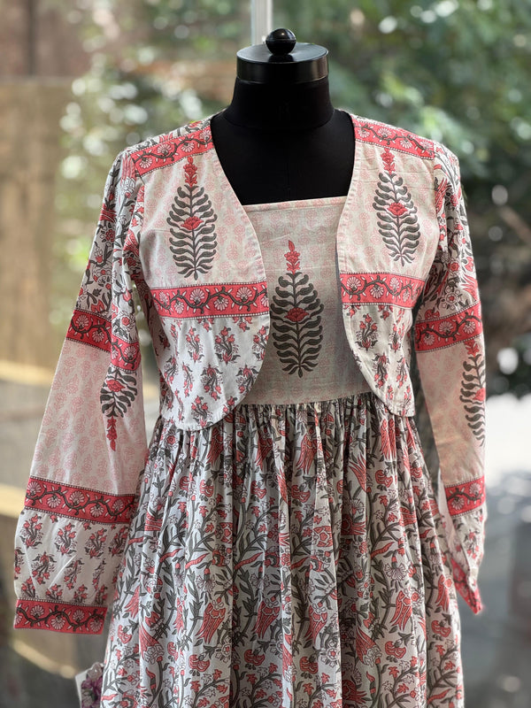 Pink Block Print Tunic